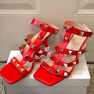Studded Red heels